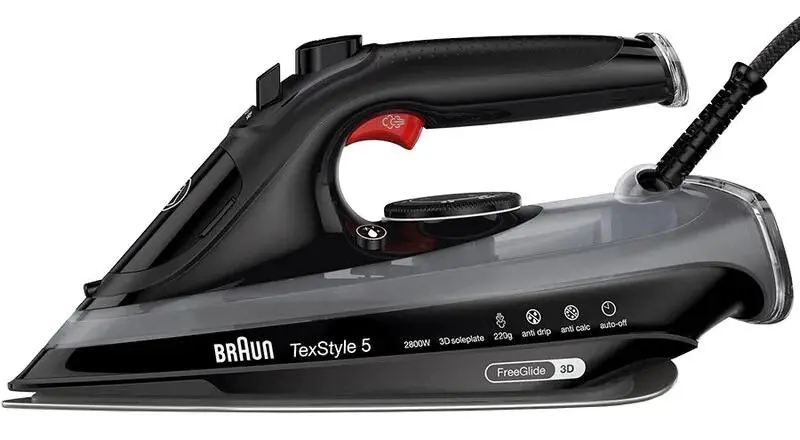 Braun TexStyle 5 SI 5088 BK EloxalPlus 220g/min, Żelazko parowe