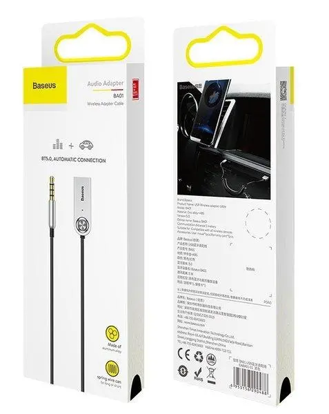 Adapter Bluetooth Baseus CABA01-01 Odbiornik audio do samochodu