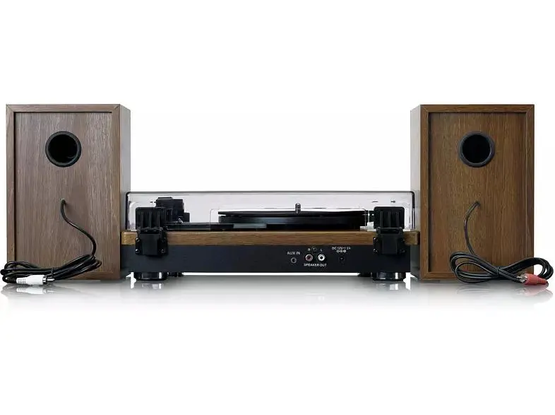 Gramofon Lenco LS-100WD Manualny Napęd paskowy Przedwzmacniacz Bluetooth Brązowy + głośniki