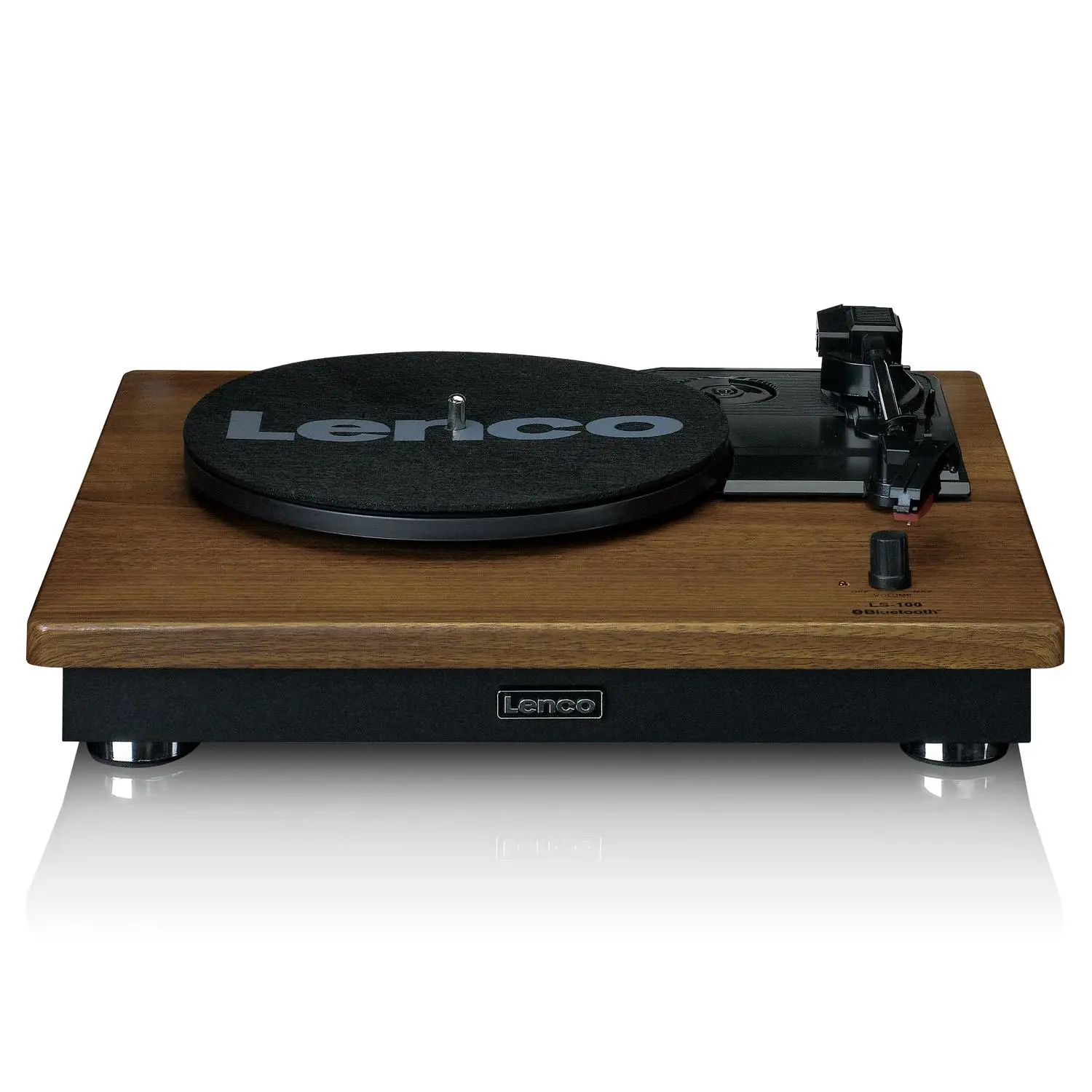 Gramofon Lenco LS-100WD Manualny Napęd paskowy Przedwzmacniacz Bluetooth Brązowy + głośniki