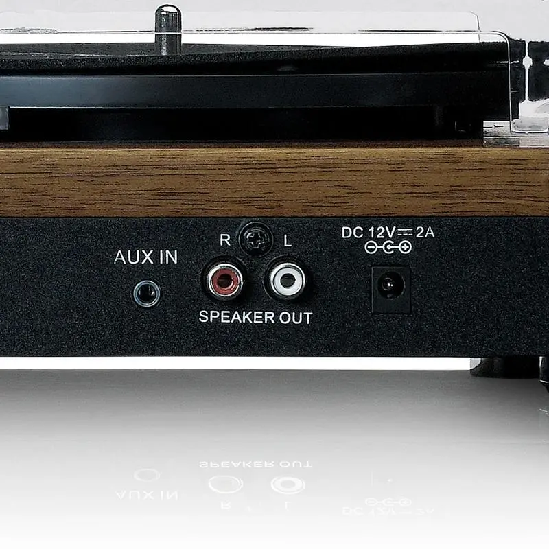 Gramofon Lenco LS-100WD Manualny Napęd paskowy Przedwzmacniacz Bluetooth Brązowy + głośniki
