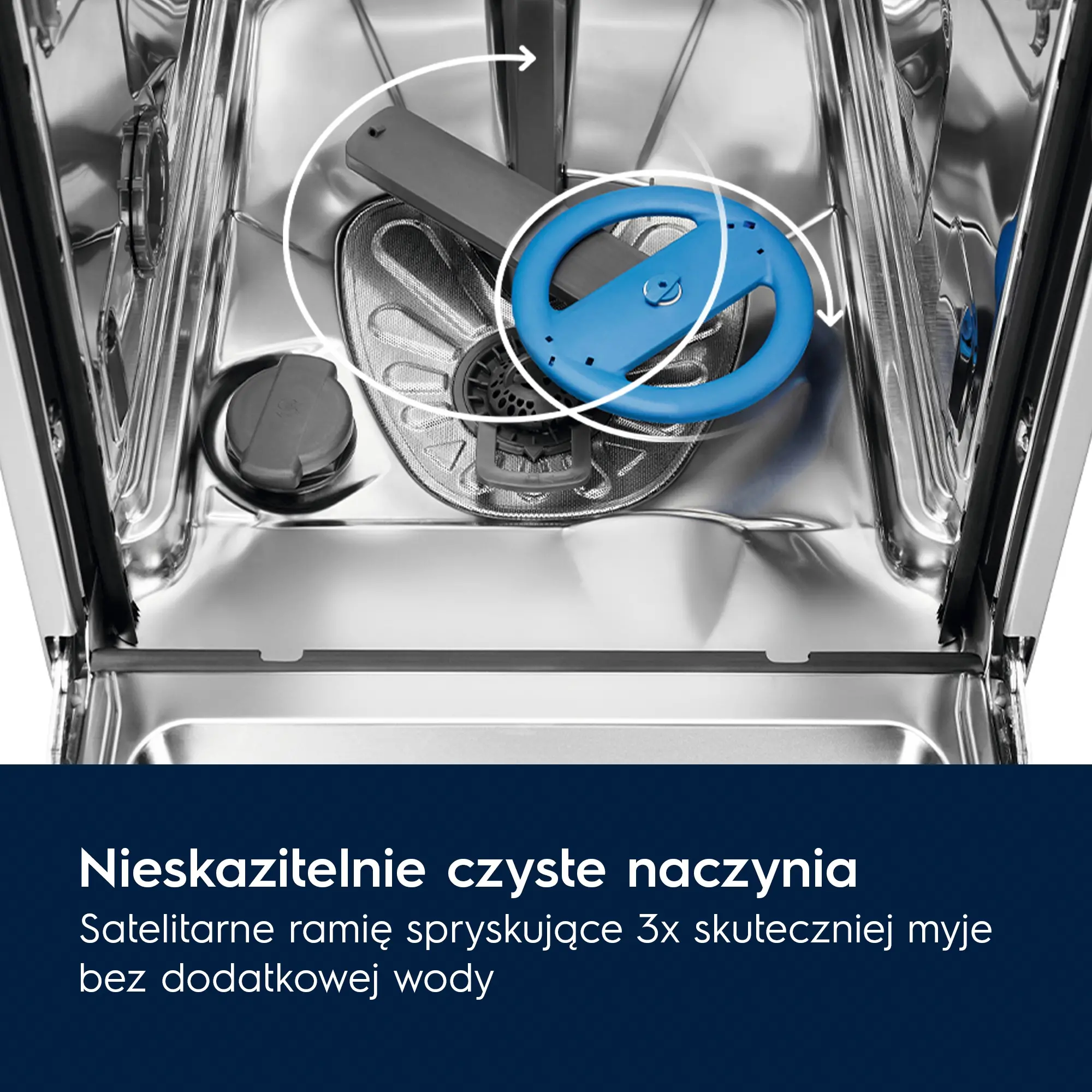 Zmywarka Electrolux 700 GlassCare EEM66331L 44,6cm Automatyczne otwieranie drzwi Szuflada na sztućce