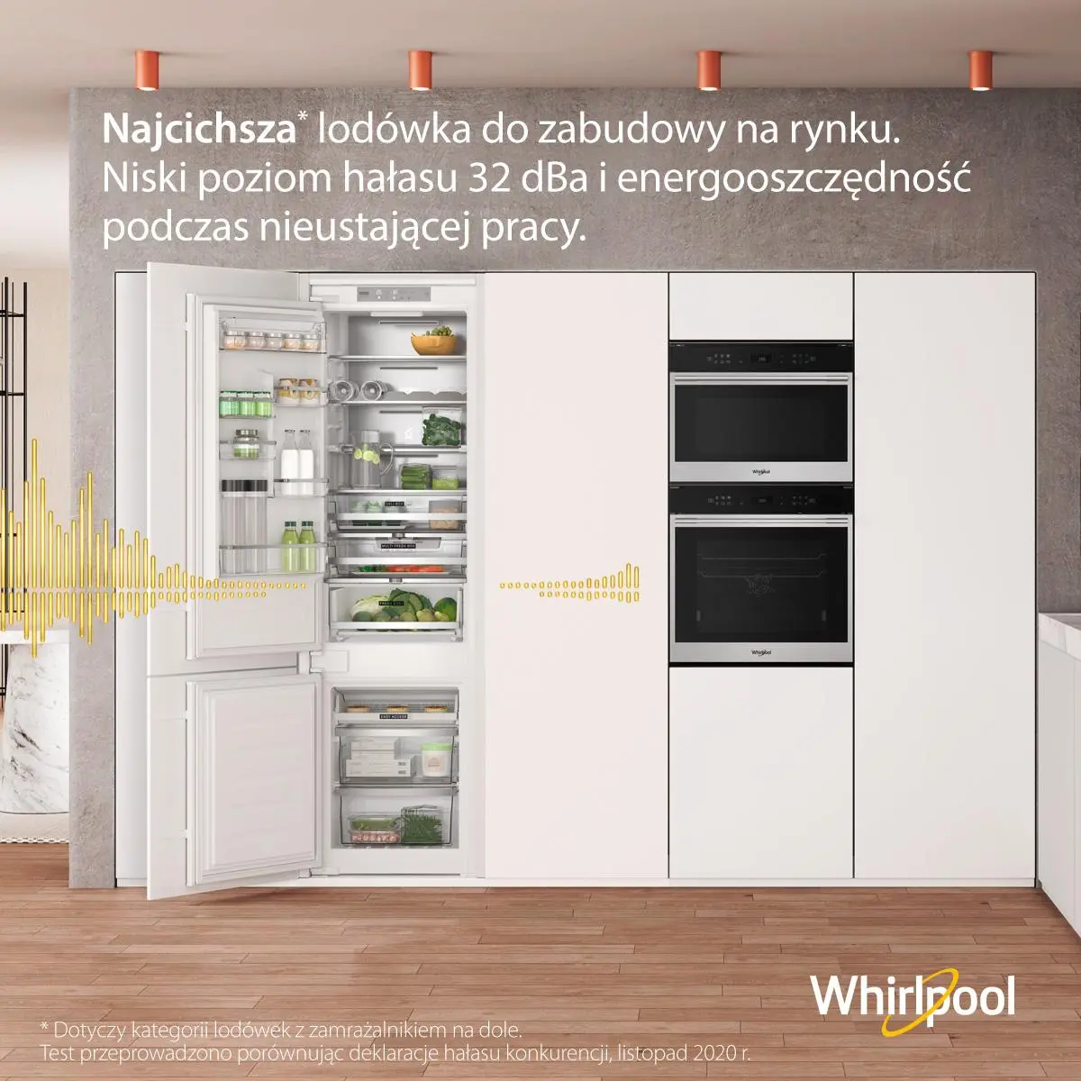 Lodówka Whirlpool WHC20 T573 P Pełny No Frost 193,5cm Szuflada z kontrolą wilgotności