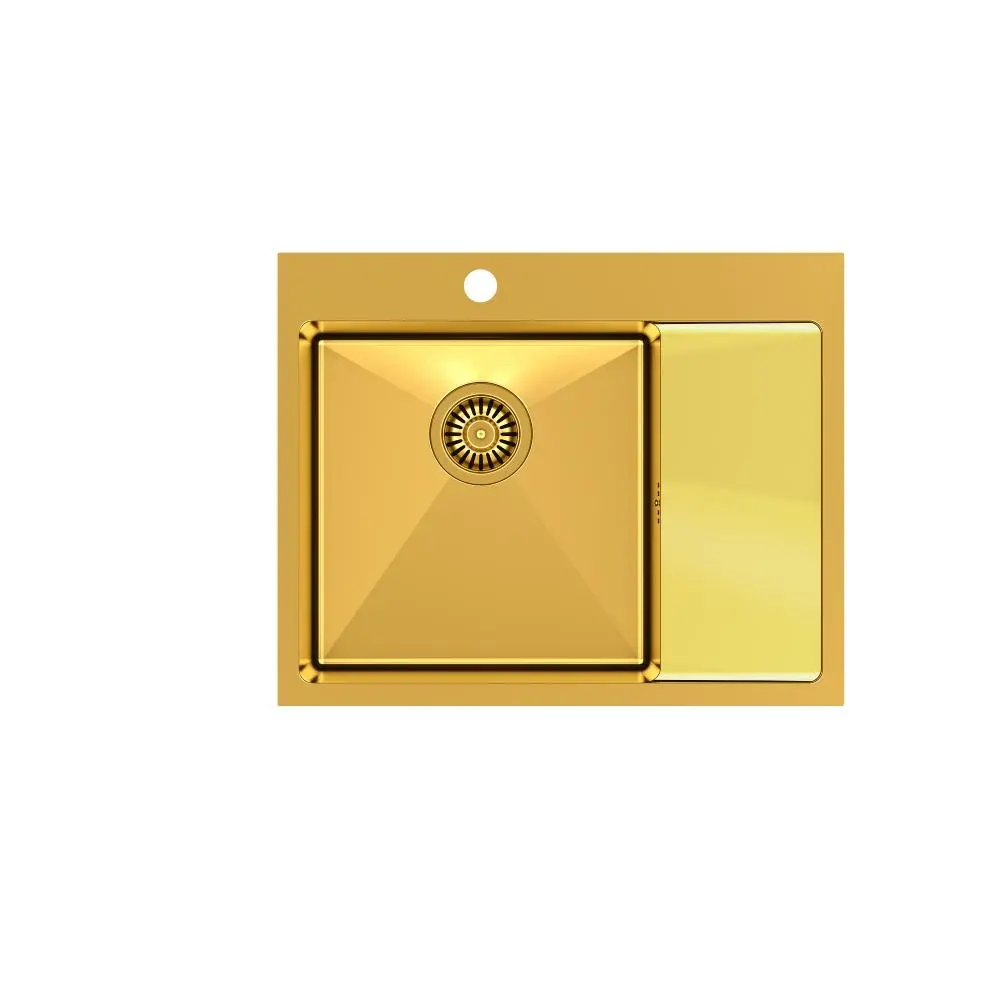 Zlewozmywak Quadron HB7911PVDBSG1 RUSSEL 116 Stalowy Złoty
