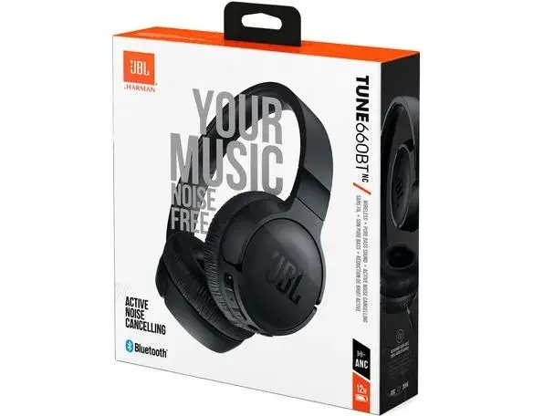 Słuchawki bezprzewodowe JBL Tune 660NC Nauszne Bluetooth 5.0 Czarny