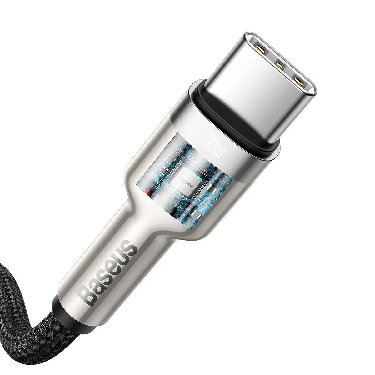 Kabel Baseus USB-C do USB-C Cafule 100W 1m Czarny