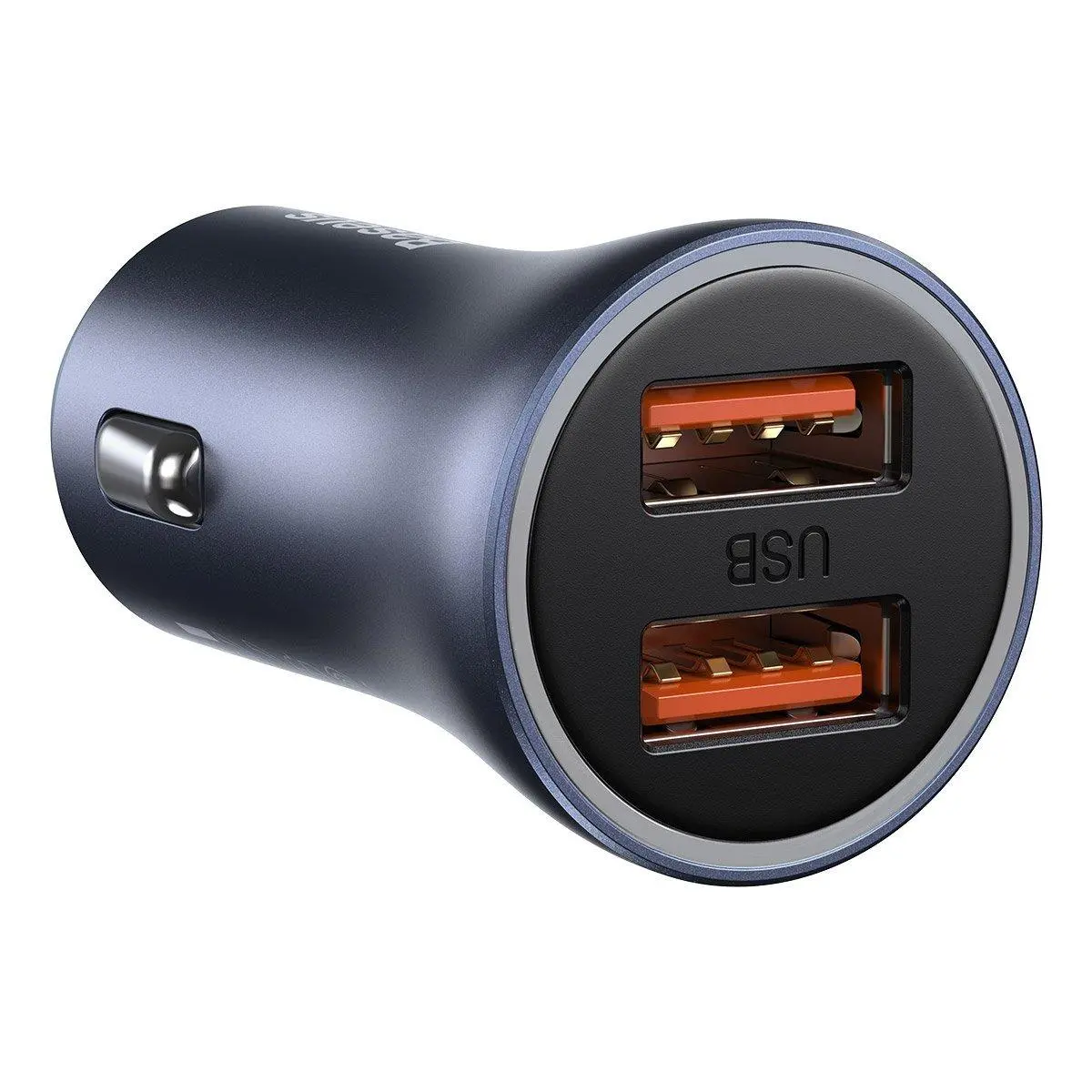Ładowarka samochodowa Baseus Golden Contactor Pro 2x USB QC SCP 40W Szary kabel USB do USB-C 1m Czarny
