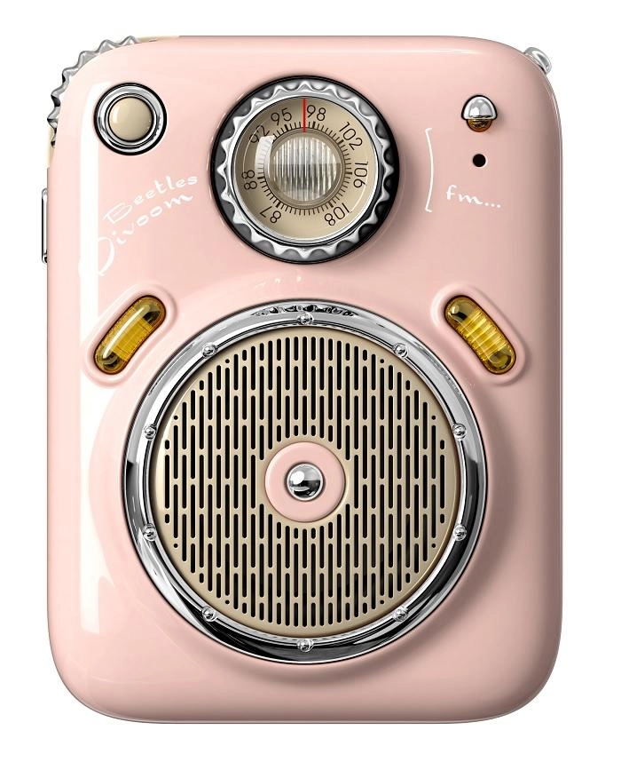 Głośnik Bluetooth Divoom Beetles-FM 4,5W Różówy