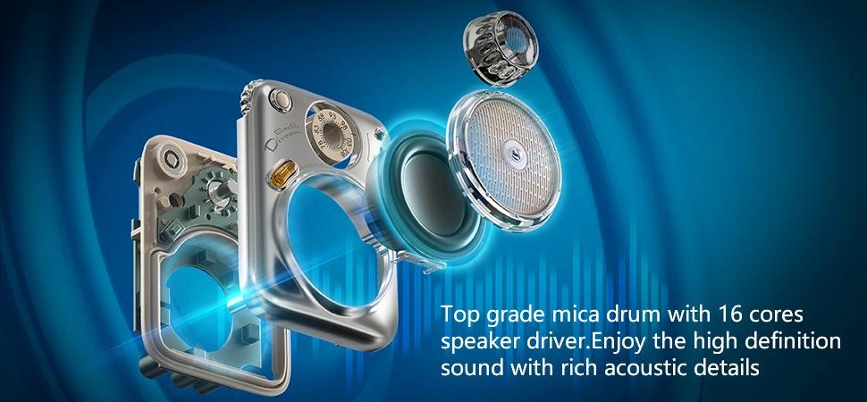 Głośnik Bluetooth Divoom Beetles-FM 4,5W Różówy