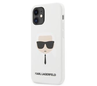 Etui Karl Lagerfeld Silicone Karl`s Head KLHCP12SSLKHWH do iPhone 12 mini