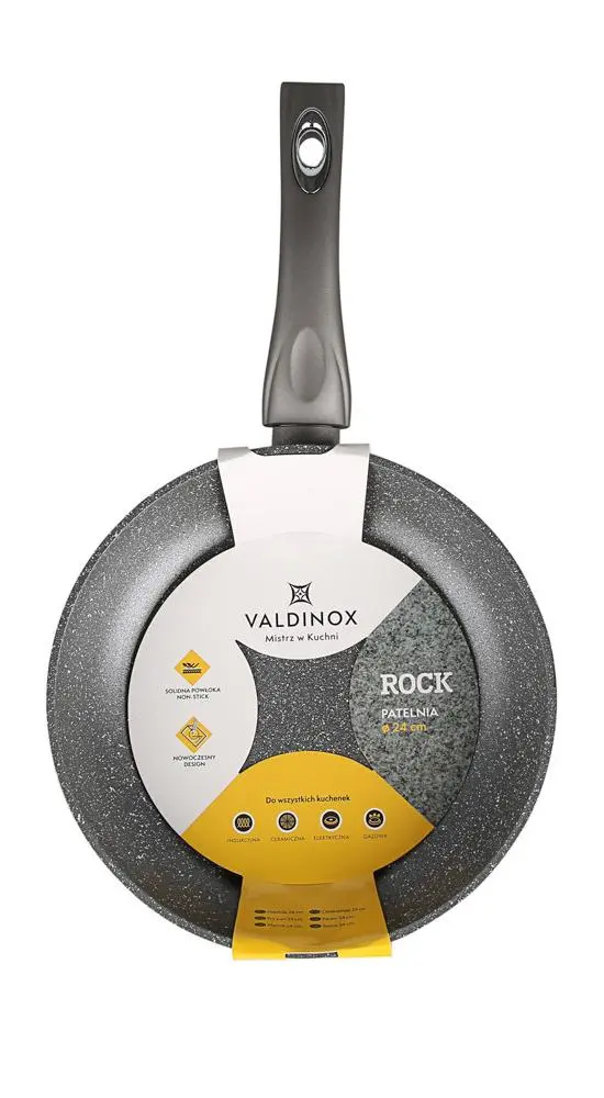 Patelnia Valdinox Rock Indukcja Nieprzywierająca 24cm