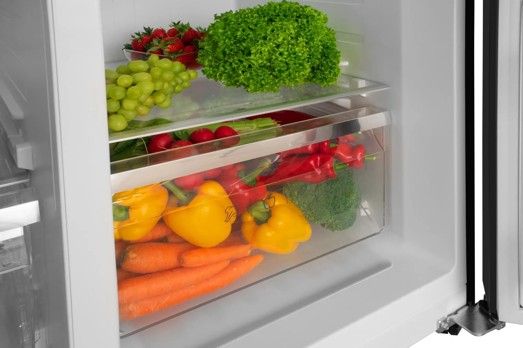 Lodówka Amica FY5119.3DFBX Pełny No Frost 177cm Komora świeżości Czarny Inox
