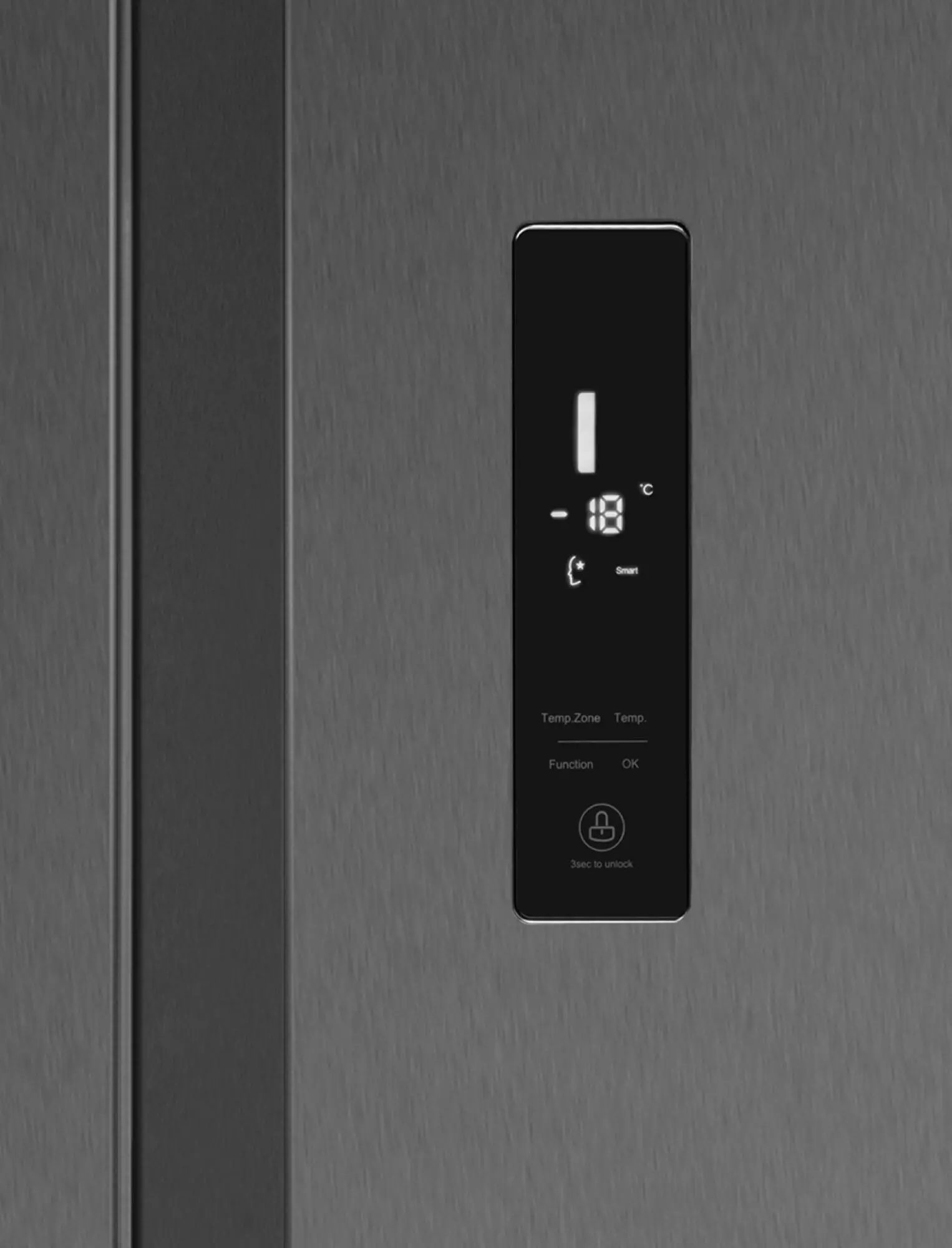 Lodówka Amica FY5119.3DFBX Pełny No Frost 177cm Komora świeżości Czarny Inox