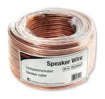 Kabel głośnikowy RCA 84010 2x2,5mm 20m