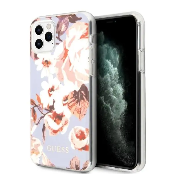 Etui Guess Flower GUHCN65IMLFL02 do iPhone 11 Pro Max liliowy