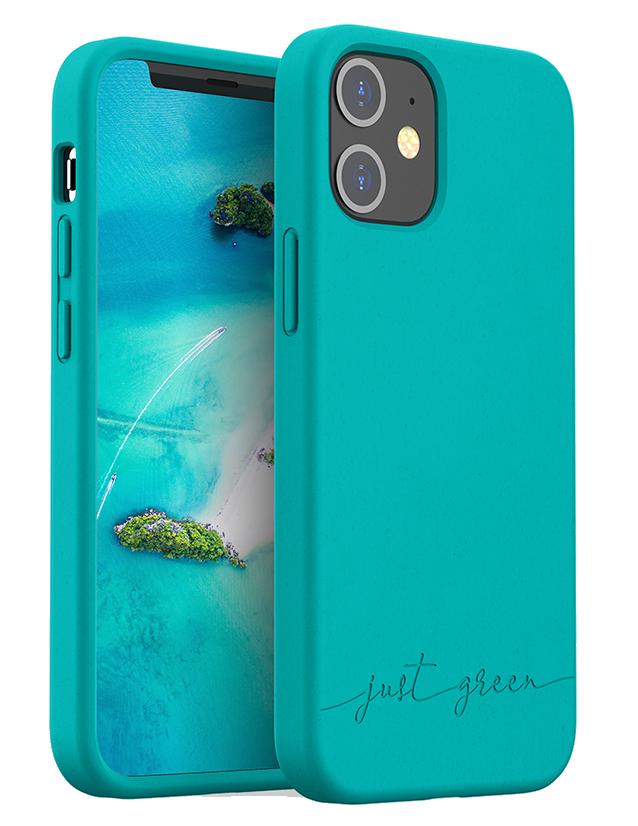 Etui Just Green Biodegradable Case do iPhone 12 mini Niebieski