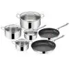 Zestaw garnków Tefal Jamie Oliver Cooks Direct E304SA55 Indukcja Stal nierdzewna 10 elementów