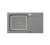 Zlewozmywak Quadron FUS_E7844SZ_3623500BS Edward 111 Fusion Szary + bateria Kate Stalowy