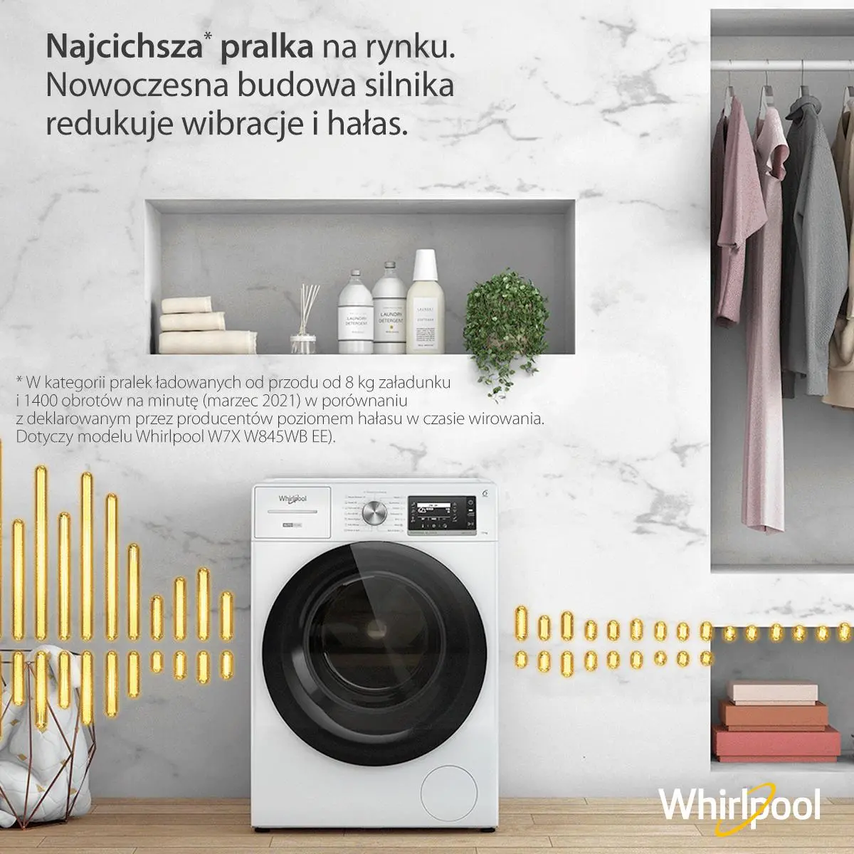Pralka Whirlpool W7X W845WB EE 8kg 1400obr/min