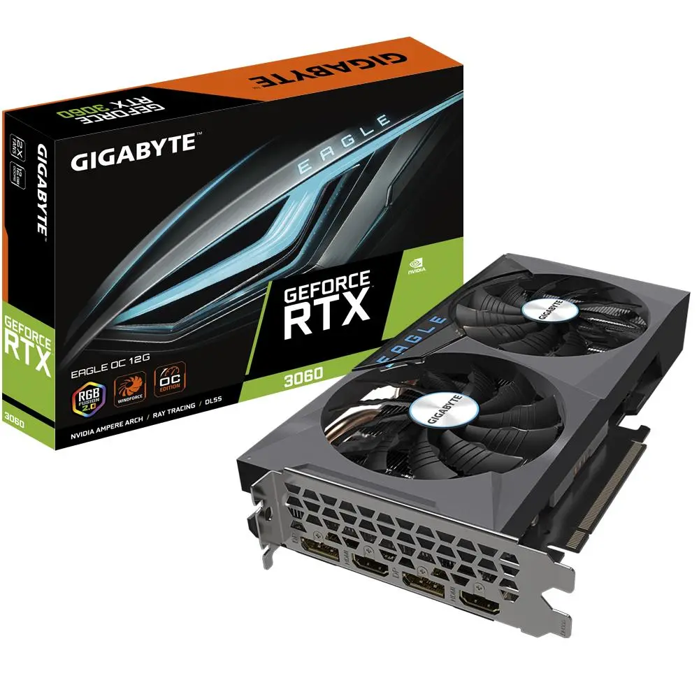 Karta graficzna Gigabyte GeForce RTX 3060 EAGLE OC (rev. 2.0) 12GB GDDR6 192bit DLSS