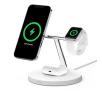 Ładowarka indukcyjna Belkin BoostCharge Pro 3w1 Wireless Charger with MagSafe 15W (biały)