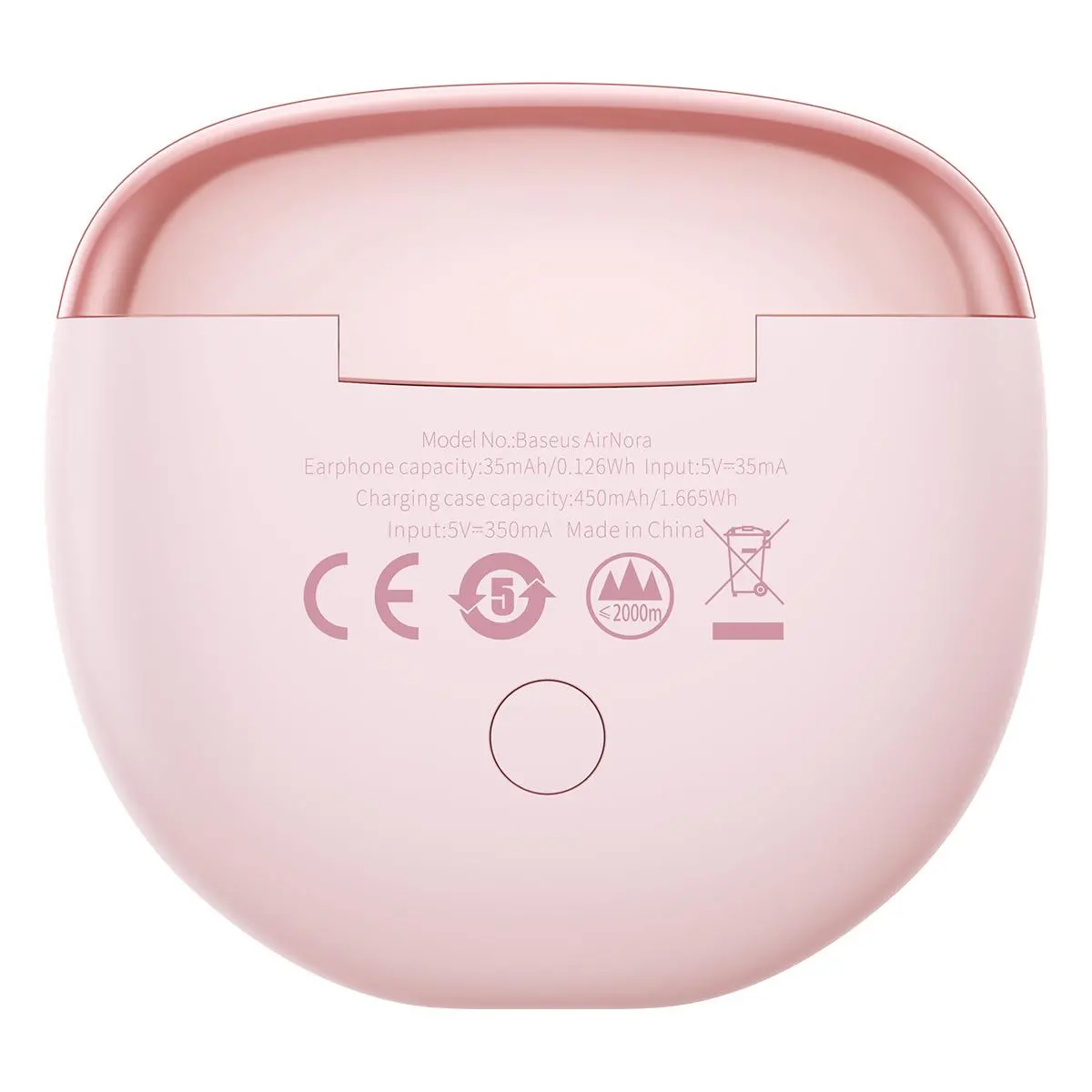 Słuchawki bezprzewodowe Baseus Encok W2 Douszne Bluetooth 5.0 Rożowy