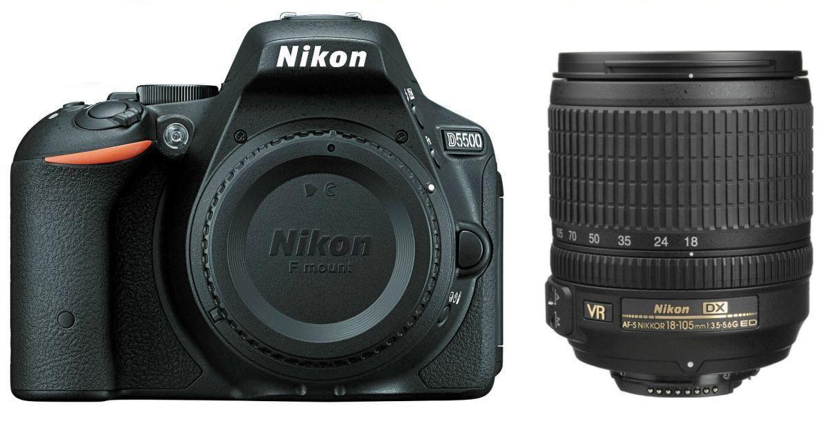 Lustrzanka Nikon D5500 (czarny) + 18-105 VR
