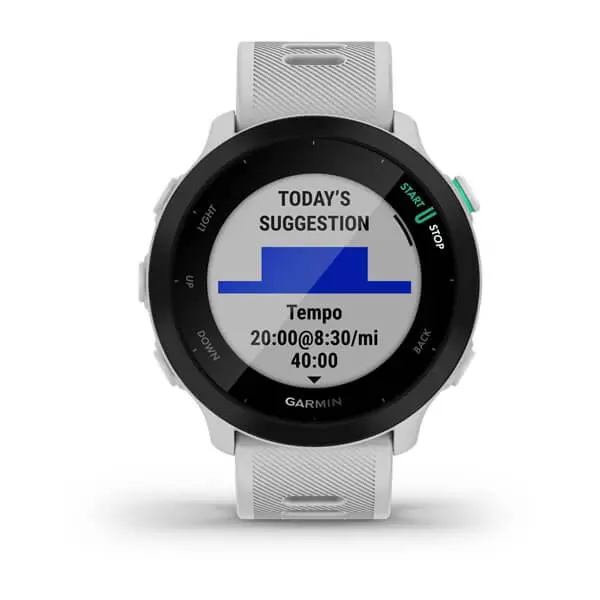 Smartwatch Garmin Forerunner 55 42mm GPS Biały