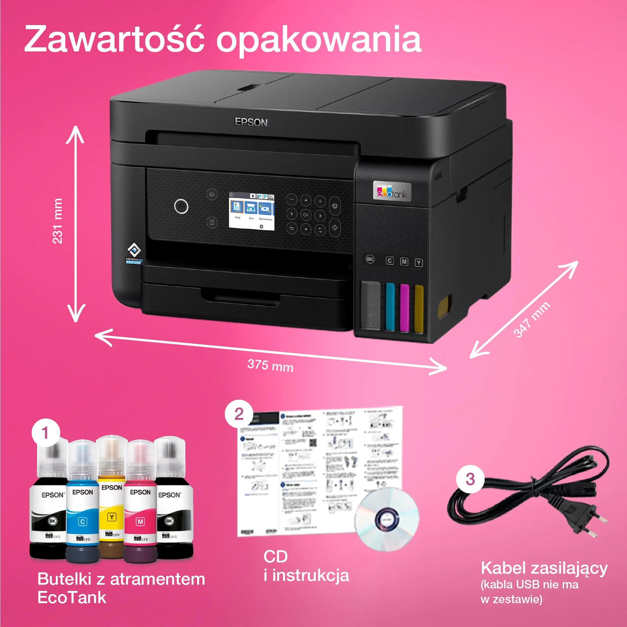 Urządzenie wielofunkcyjne Epson EcoTank L6270 WiFi Czarny