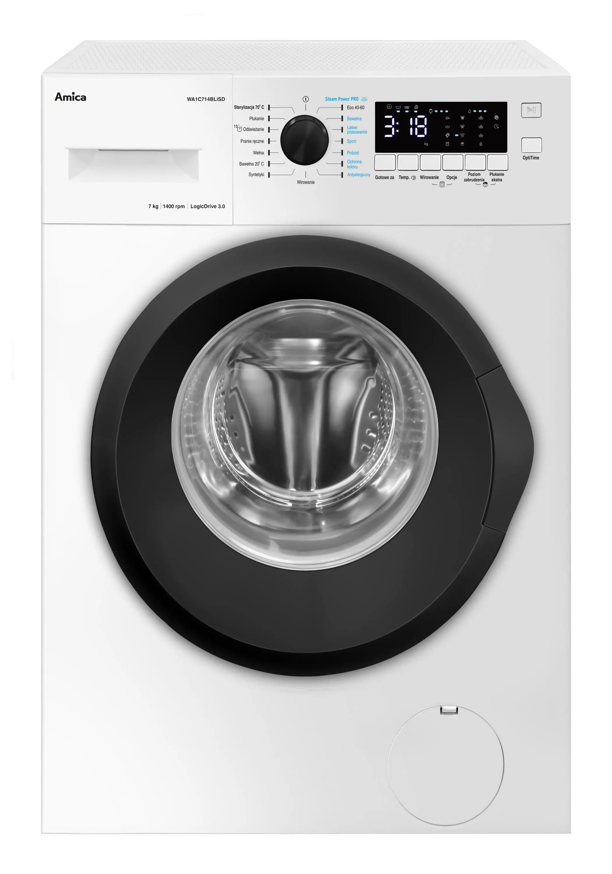 Pralka Amica WA1C714BLiSD 7kg 1400obr/min