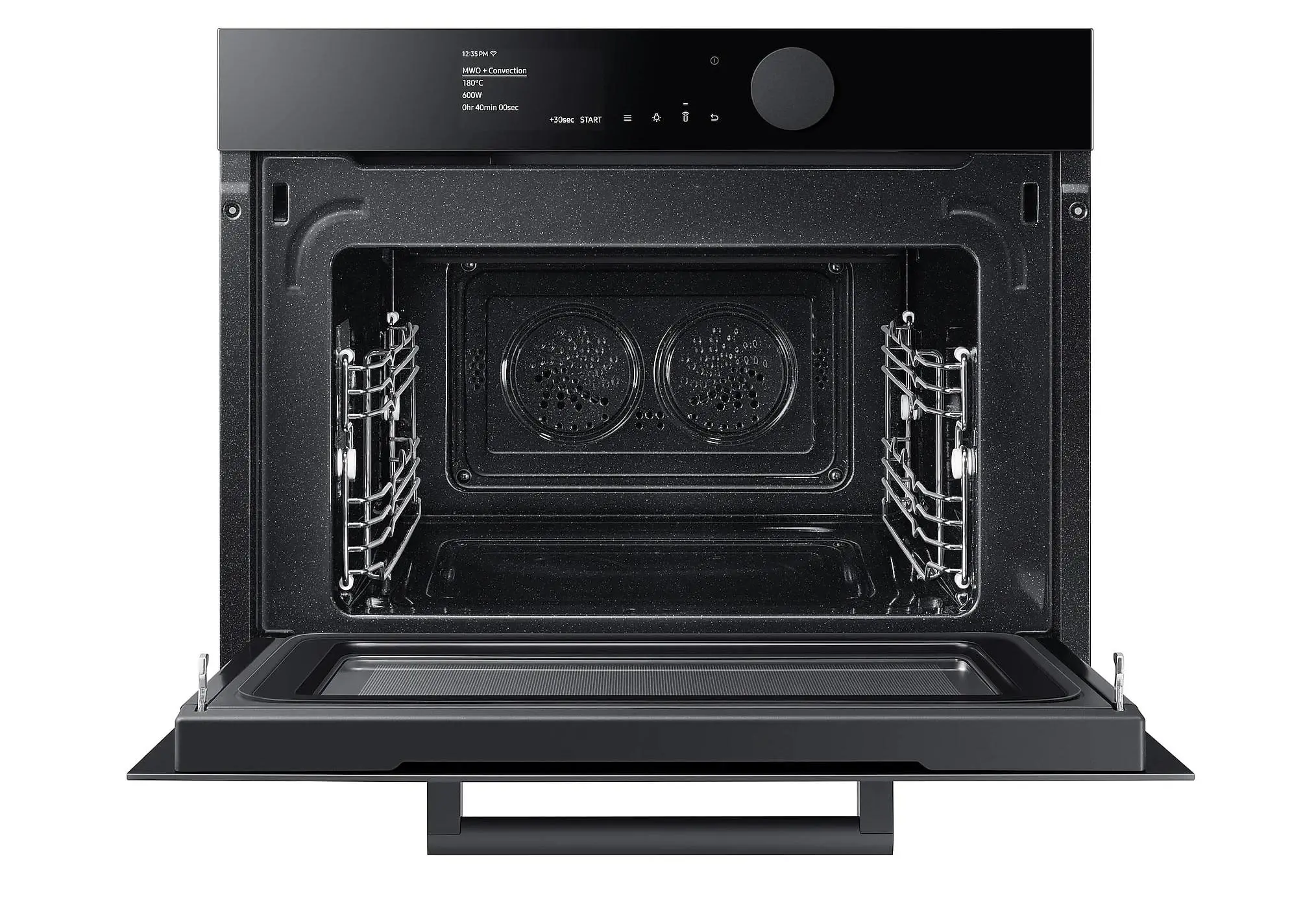 Piekarnik z mikrofalą Samsung Infinite Line NQ50T8539BK Termoobieg Zdalne sterowanie Czarny