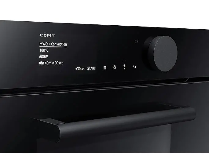 Piekarnik z mikrofalą Samsung Infinite Line NQ50T8539BK Termoobieg Zdalne sterowanie Czarny