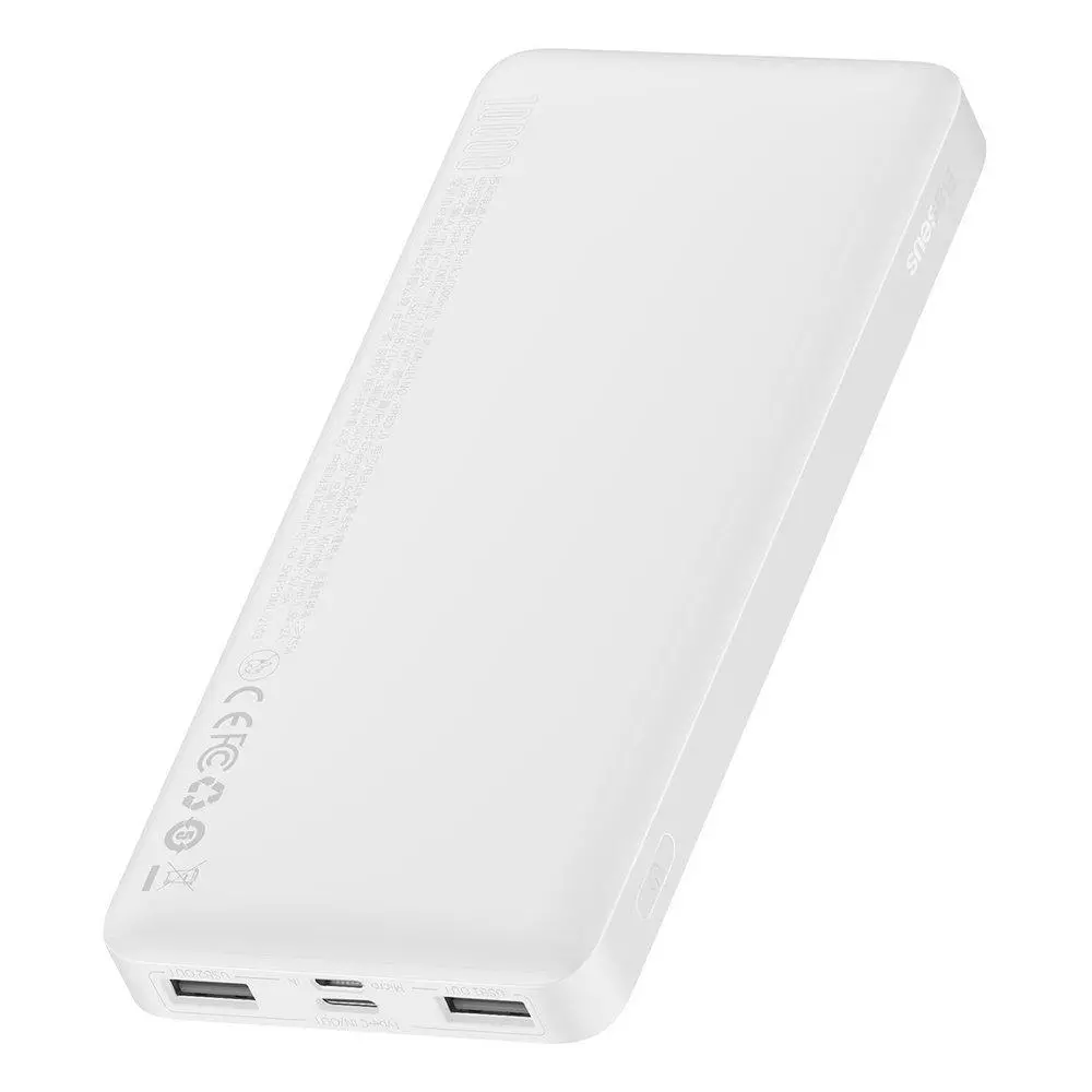 Powerbank Baseus PPDML-I02 Bipow 10000mAh 2xUSB USB-C 15W Biały