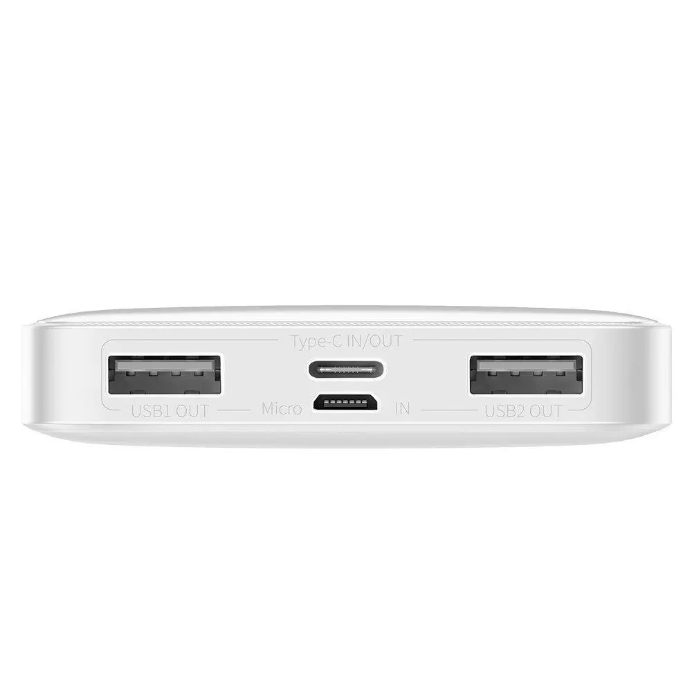 Powerbank Baseus PPDML-I02 Bipow 10000mAh 2xUSB USB-C 15W Biały