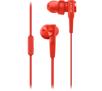 Słuchawki przewodowe Sony MDR-XB55AP Dokanałowe Mikrofon Czerwony