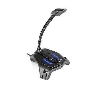 Mikrofon Tracer Gamezone Gamer LED USB Przewodowy Pojemnościowy Czarny