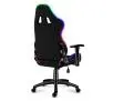 Fotel Huzaro Force 6.0 RGB Mesh Gamingowy do 130kg Tkanina Skóra ECO Czarno-szary