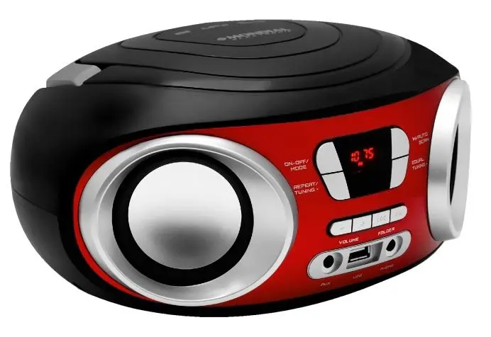 Radioodtwarzacz Manta MM210 CHILLI BoomBox Czarno-czerwony