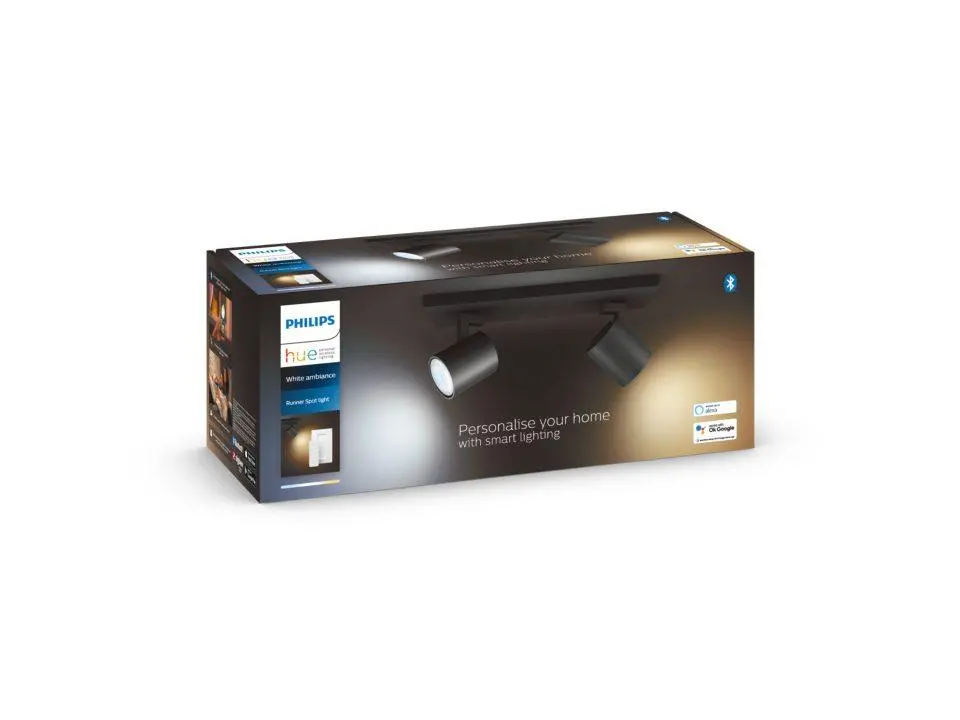 Oświetlenie punktowe Philips Hue White Ambiance Runner 929003045701 Czarny