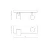 Oświetlenie punktowe Philips Hue White Ambiance Runner 929003045701 Czarny