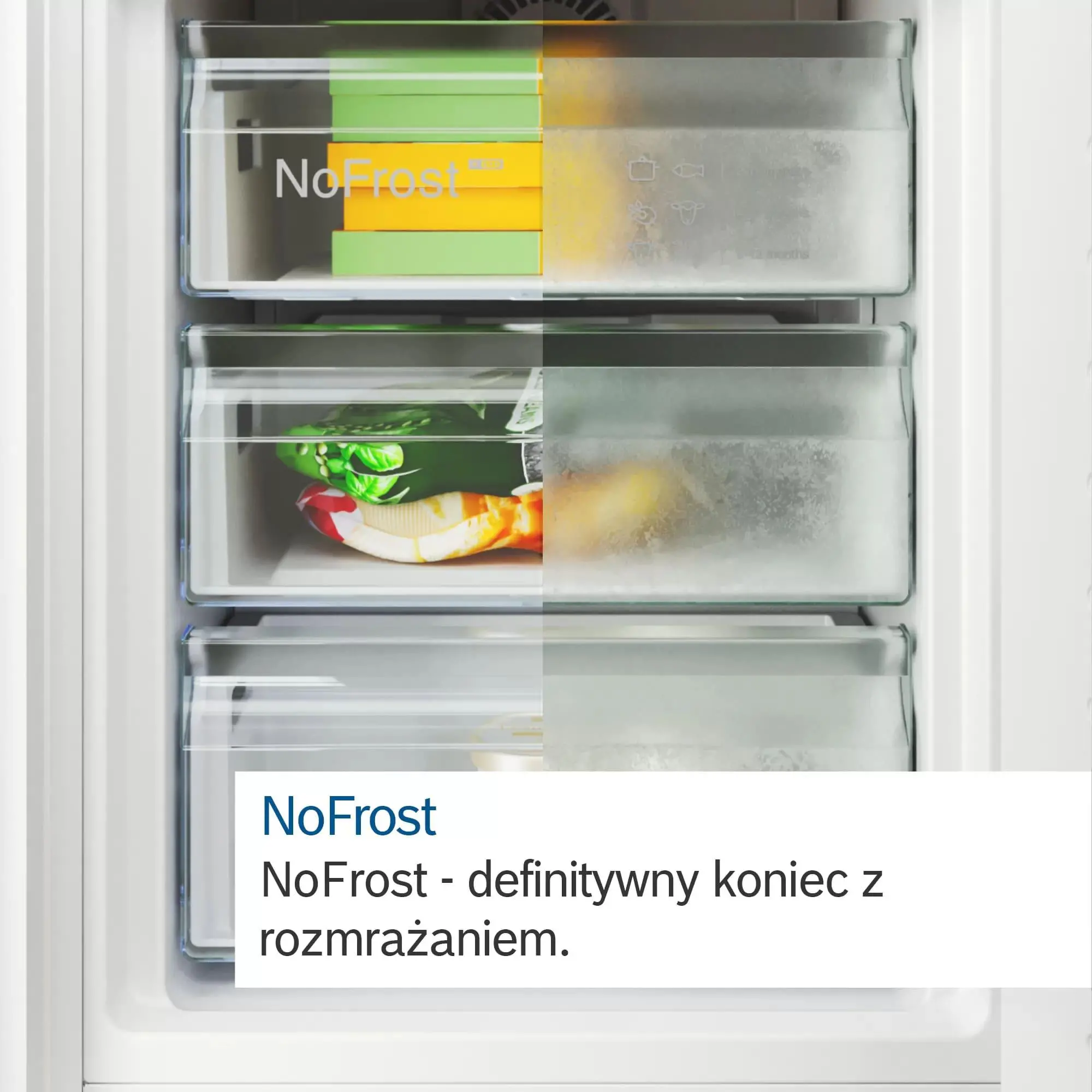 Lodówka Bosch Serie 4 KGN397LDF Pełny No Frost 203cm Szuflada z kontrolą wilgotności Stalowy
