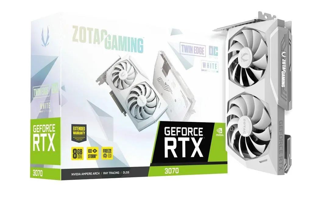 Karta graficzna Zotac GeForce RTX 3070 Twin Edge OC White Edition LHR 8GB GDDR6 256bit DLSS