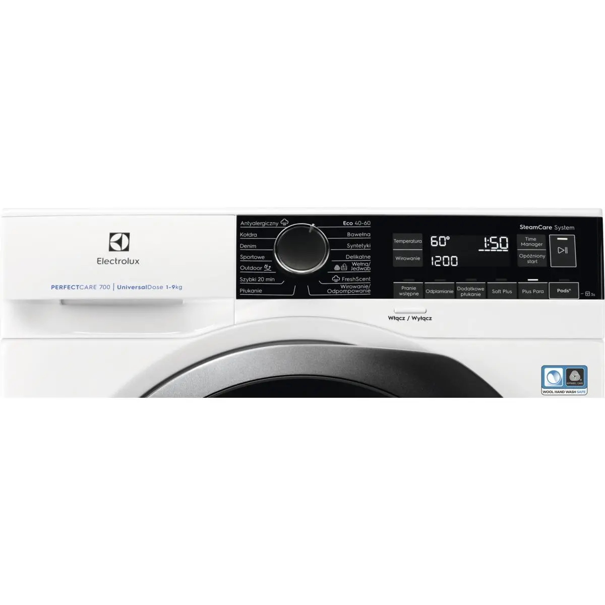 Pralka Electrolux 700 SteamCare EW7F249PSP 9kg 1400obr/min