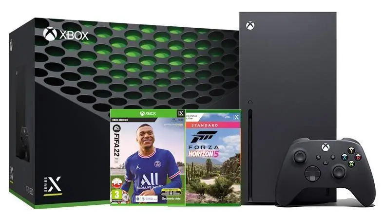 Konsola Xbox Series X 1TB z napędem + Forza Horizon 5 + FIFA 22