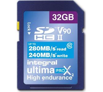 Karta pamięci Integral UltimaPro X2 SDHC 32 GB Class 10 UHS-II V90