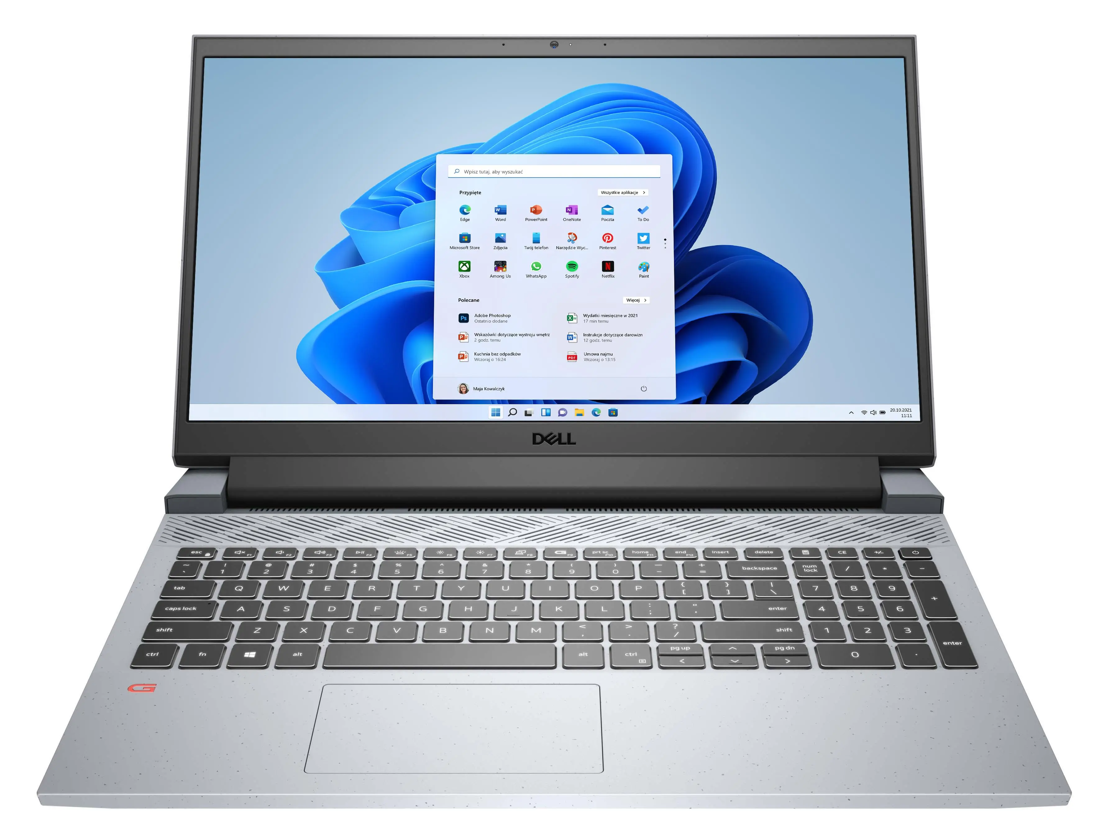 Laptop gamingowy Dell G15 Ryzen Edition 5515-8093 15,6" 120Hz R7 5800H 16GB RAM 1TB Dysk SSD RTX3060 Win11 Szary