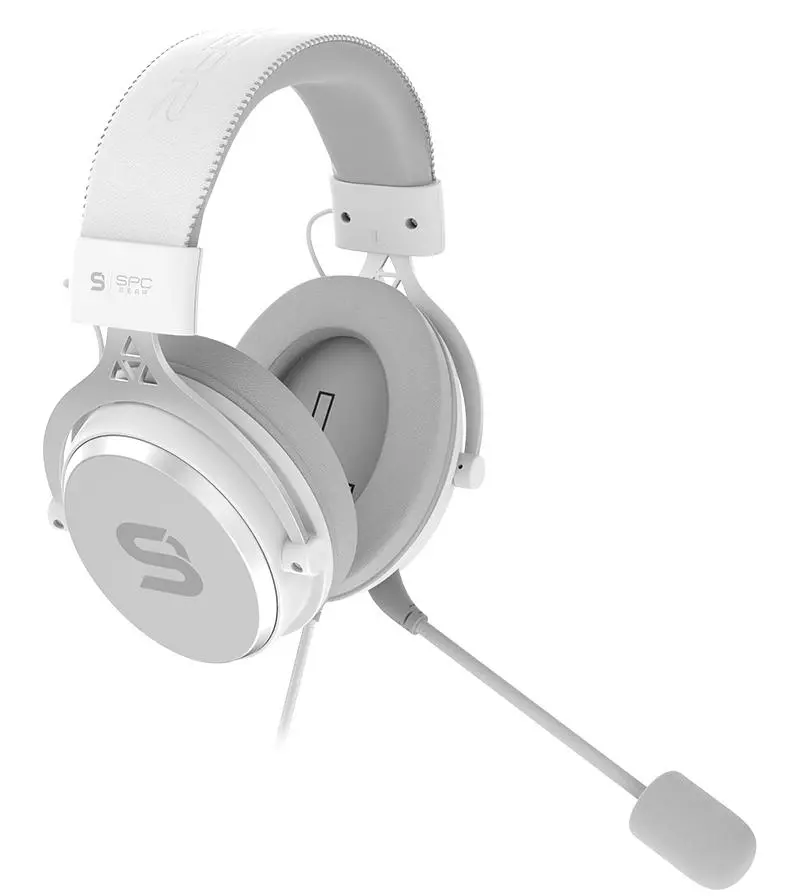 Słuchawki przewodowe z mikrofonem SPC Gear VIRO Plus Nauszne Biały