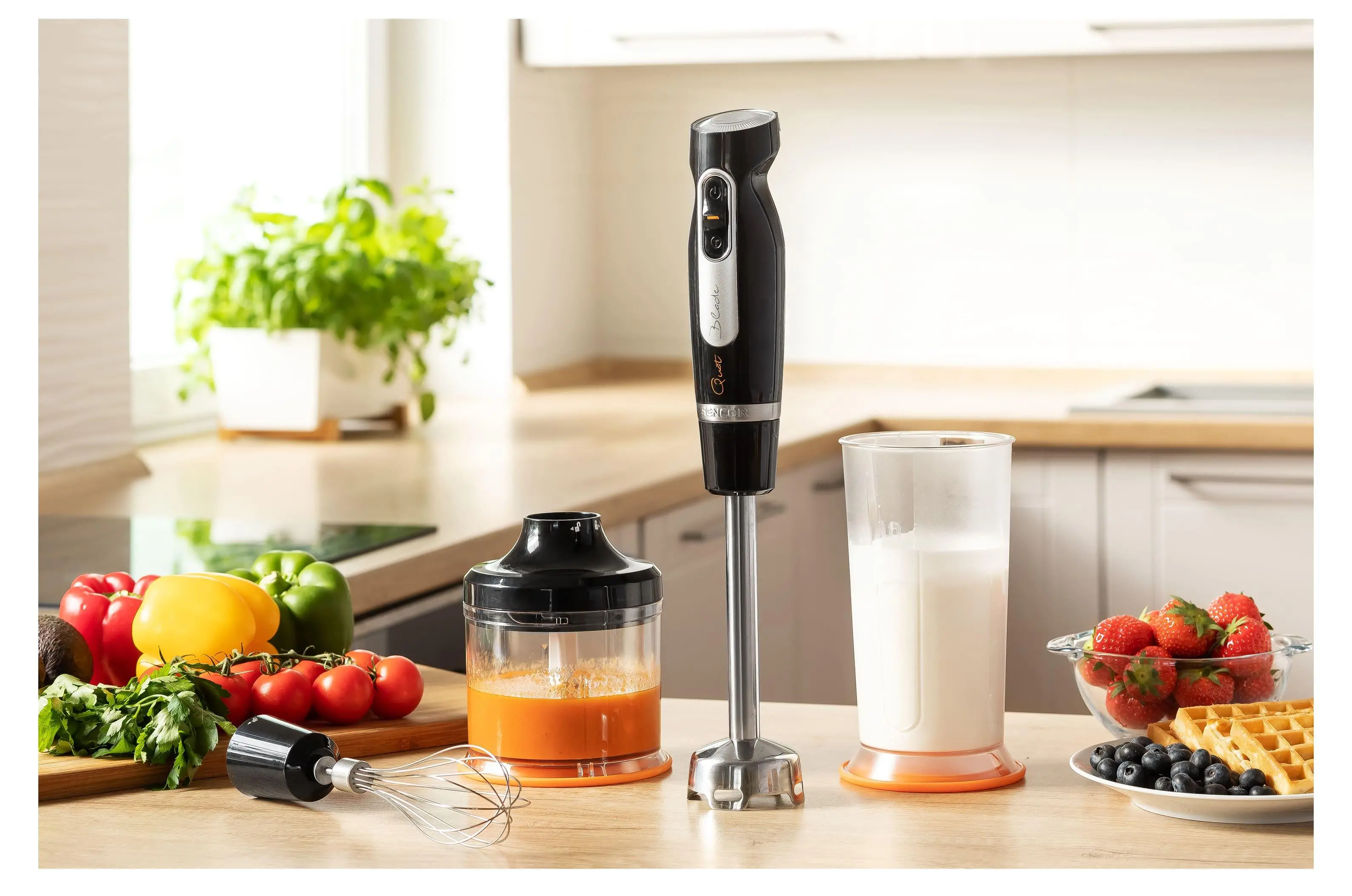 Blender Sencor SHB 4379BK 800W Rozdrabniacz Końcówka do ubijania