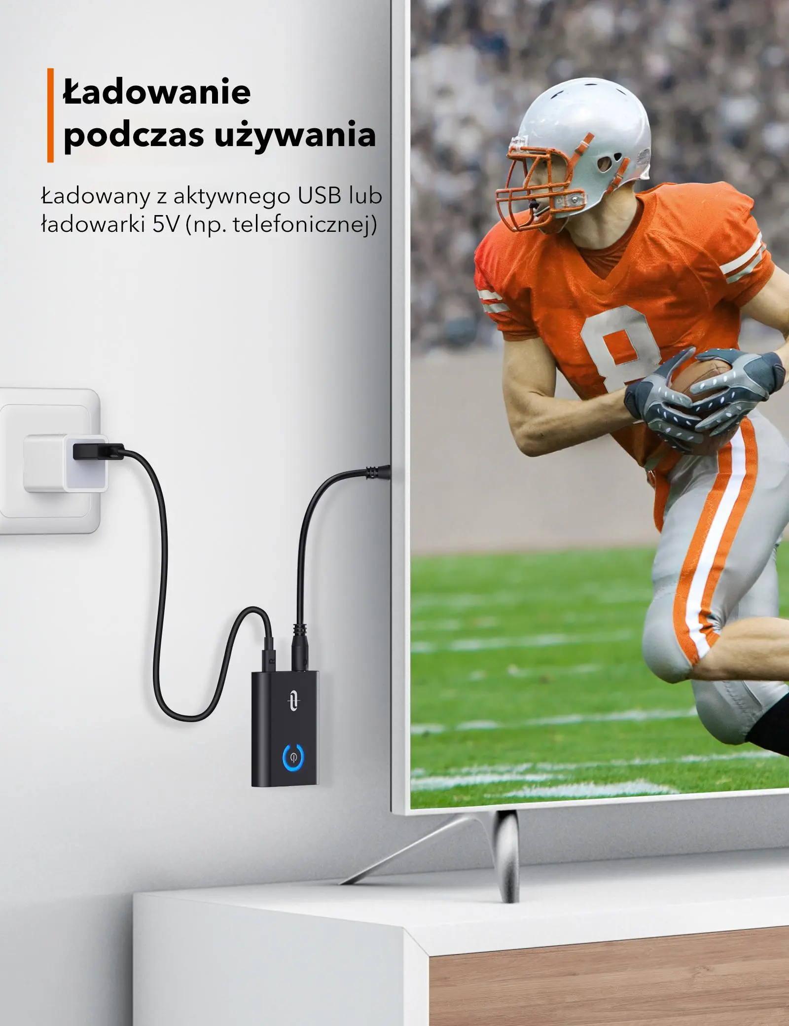 Adapter Bluetooth TaoTronics TT-BA07 RX/TX Nadajnik i odbiornik audio