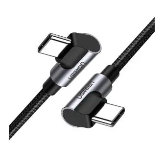 Kabel UGREEN kątowy USB-C do USB-C US323 1m Czarny